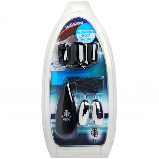 Черная стимулирующая насадка для головки полового члена Multi Speed Vibrating Penis Head Teaser - XR Brands - в Черкесске купить с доставкой