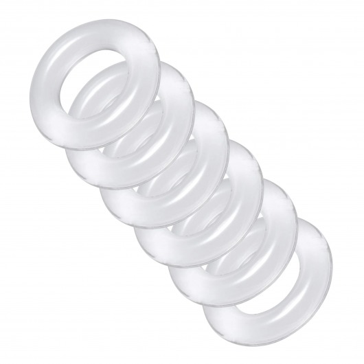 Комплект из 6 прозрачных эрекционных колец Ring Master Custom Ball Stretcher Kit - XR Brands - в Черкесске купить с доставкой