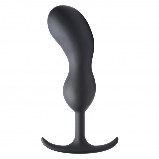 Черный массажер простаты с утяжелителями Premium Silicone Weighted Prostate Plug XL - 20,8 см. - XR Brands - в Черкесске купить с доставкой