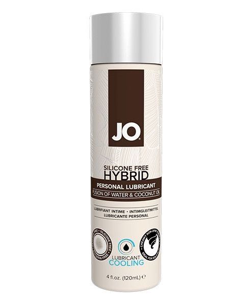 Водно-масляный лубрикант с охлаждающим эффектом JO Silicon free Hybrid Lubricant COOLING - 120 мл. - System JO - купить с доставкой в Черкесске