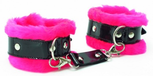 Розовые наручники с мехом BDSM Light - БДСМ Арсенал - купить с доставкой в Черкесске