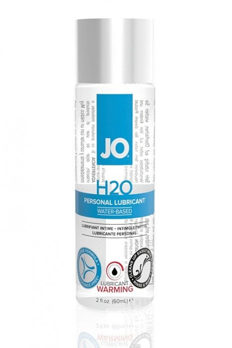 Возбуждающий лубрикант на водной основе JO Personal Lubricant H2O Warming - 60 мл. - System JO - купить с доставкой в Черкесске