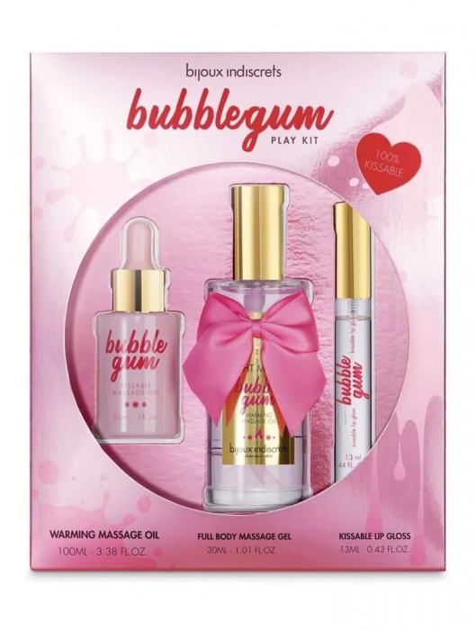 Набор средств для массажа и ласк Bubblegum Play Kit - Bijoux Indiscrets - купить с доставкой в Черкесске