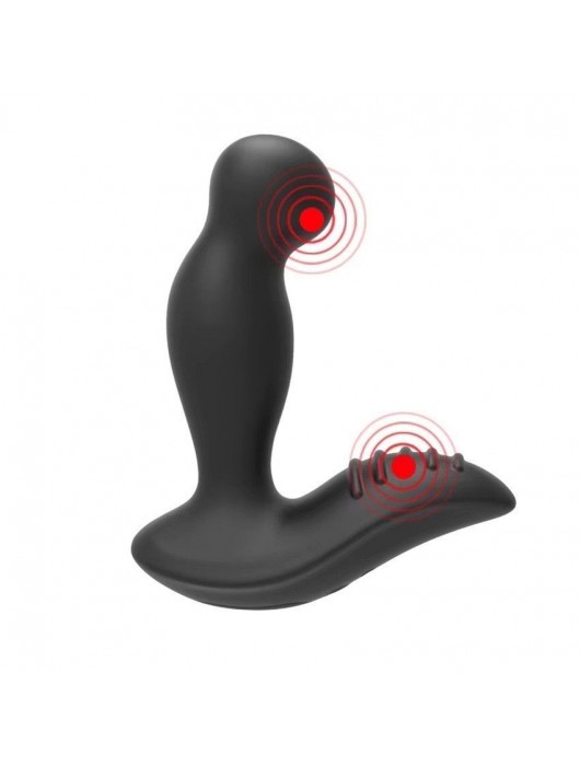 Черный вибромассажер простаты 3,5’’ P-spot Massager - 12,5 см. - Erokay - в Черкесске купить с доставкой