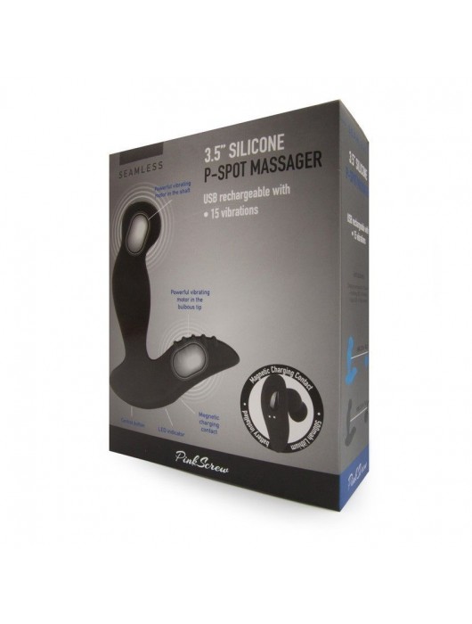 Черный вибромассажер простаты 3,5’’ P-spot Massager - 12,5 см. - Erokay - в Черкесске купить с доставкой