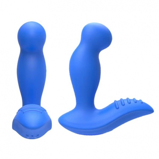 Синий вибромассажер простаты 3,5’’ P-spot Massager - 12,5 см. - Erokay - в Черкесске купить с доставкой
