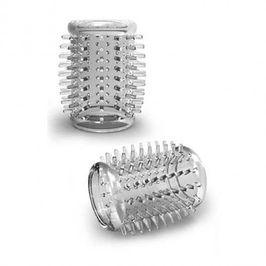 Прозрачная насадка с шипами STAY HARD COCK SLEEVE 01 CLEAR - Blush Novelties - в Черкесске купить с доставкой
