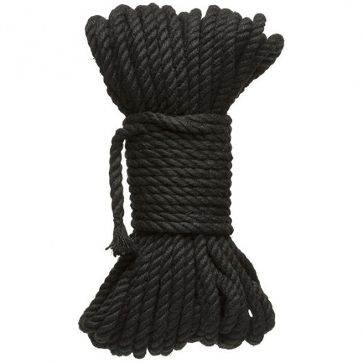 Черная верёвка для связывания и фиксации Bind Tie - 15,24 м. - Doc Johnson - купить с доставкой в Черкесске