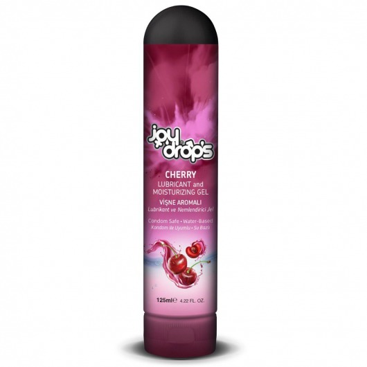 Смазка на водной основе Cherry с ароматом вишни -  125 мл. - JoyDrops - купить с доставкой в Черкесске