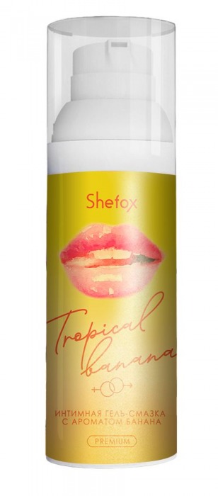 Интимная гель-смазка Shefox Premium «Тропический банан» - 50 мл. - Shefox - купить с доставкой в Черкесске