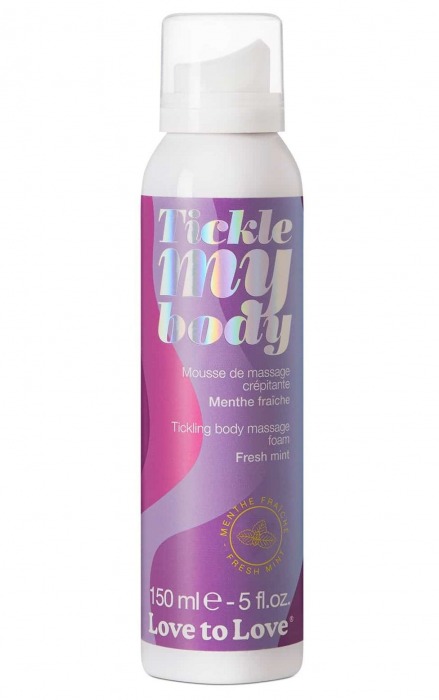 Массажная хрустящая пенка Tickle My Body Fresh Mint с ароматом мяты - 150 мл. - Love to Love - купить с доставкой в Черкесске