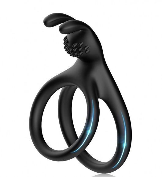 Черное эрекционное кольцо с подхватом мошонки - Boys of Toys - в Черкесске купить с доставкой