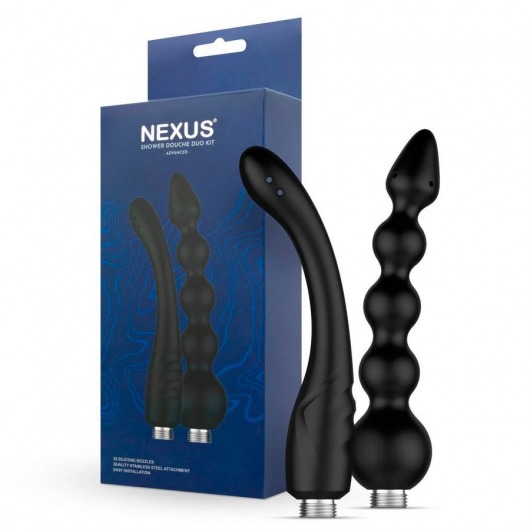 Набор из 2 насадок для анального душа Shower Douche Duo Kit - Nexus Range - купить с доставкой в Черкесске