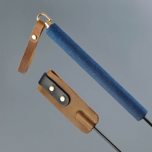 Стек «Дикий Запад» с джинсовой ручкой - 60 см. - Sitabella - купить с доставкой в Черкесске