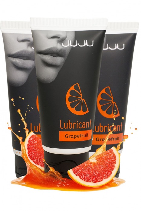 Набор из 3 съедобных лубрикантов JUJU со вкусом грейпфрута - JuJu - купить с доставкой в Черкесске