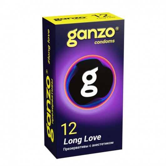 Презервативы с анестетиком для продления удовольствия Ganzo Long Love - 12 шт. - Ganzo - купить с доставкой в Черкесске
