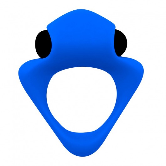 Синее эрекционное кольцо Wooomy Tribeс с вибрацией - Adrien Lastic - в Черкесске купить с доставкой