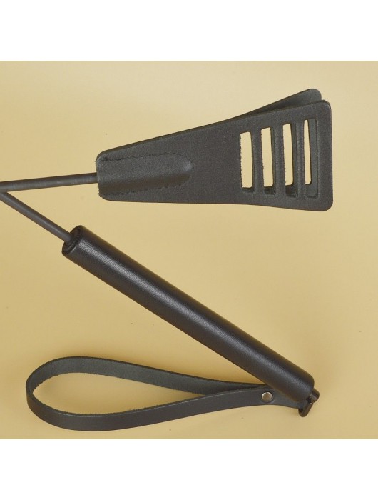 Черный кожаный стек «Сириус» - 60 см. - Sitabella - купить с доставкой в Черкесске