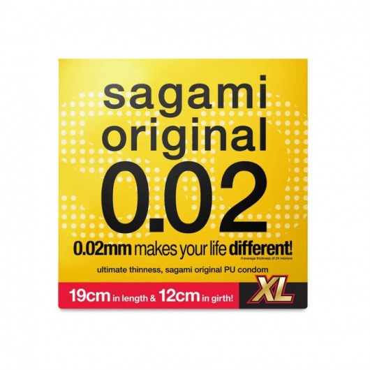 Презерватив увеличенного размера Sagami Original 0.02 XL-size - 1 шт. - Sagami - купить с доставкой в Черкесске