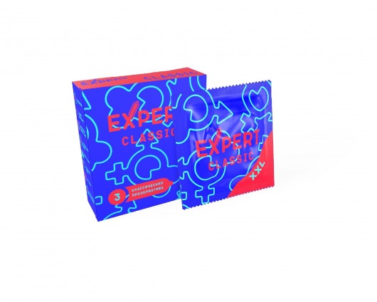 Презервативы увеличенного размера Expert Classic XXL - 3 шт. - Expert - купить с доставкой в Черкесске