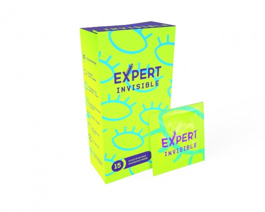 Ультратонкие презервативы Expert Invisible - 15 шт. - Expert - купить с доставкой в Черкесске