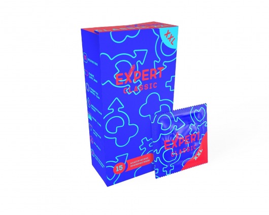 Презервативы увеличенного размера Expert Classic XXL - 15 шт. - Expert - купить с доставкой в Черкесске