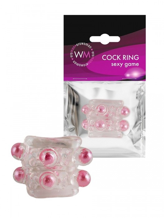 Прозрачная насадка на пенис с цветными шариками - Erowoman-Eroman - в Черкесске купить с доставкой