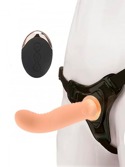 Женский вибрострапон со съемной насадкой и пультом ДУ - Erokay - купить с доставкой в Черкесске