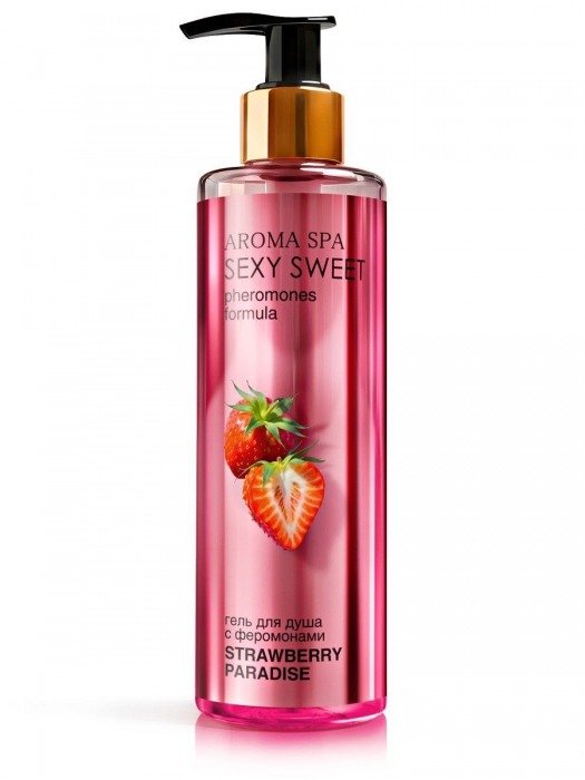 Гель для душа с феромонами и ароматом клубники Strawberry Paradise - 200 мл. -  - Магазин феромонов в Черкесске