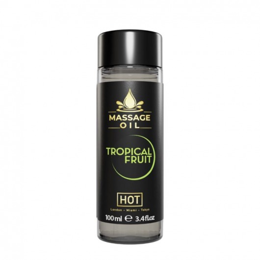 Массажное масло c ароматом тропических фруктов Massage Oil - 100 мл. - HOT - купить с доставкой в Черкесске