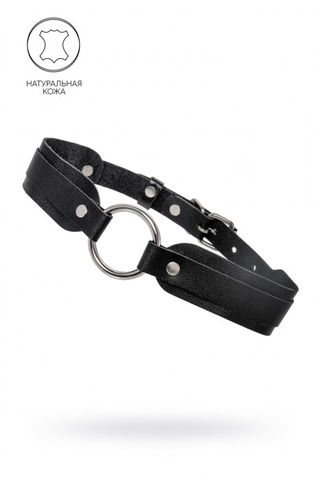 Черный кожаный чокер-ошейник со скруглёнными углами - Pecado - купить с доставкой в Черкесске