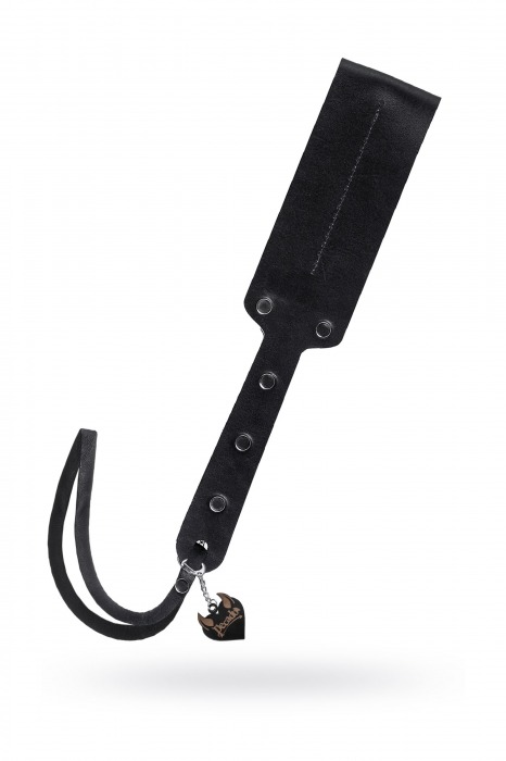 Черный кожаный пэддл - 32 см. - Pecado - купить с доставкой в Черкесске