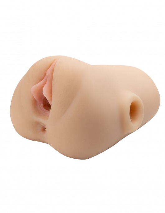 Телесный мастурбатор с вибрацией Double Pounder Vibrating Squeeze Stroker - Pipedream - в Черкесске купить с доставкой