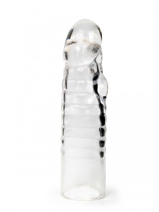 Прозрачная закрытая насадка на член - 15 см. - Sex Expert - в Черкесске купить с доставкой