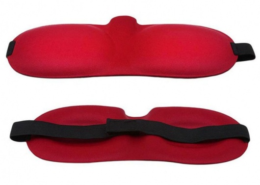 Красная глухая маска на резинке - Sitabella - купить с доставкой в Черкесске