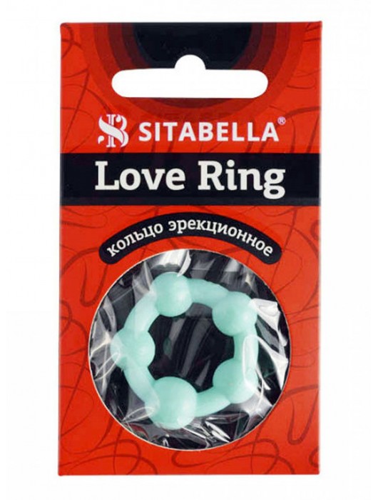 Цветное эрекционное кольцо с 5 бусинами Love Ring - Sitabella - в Черкесске купить с доставкой