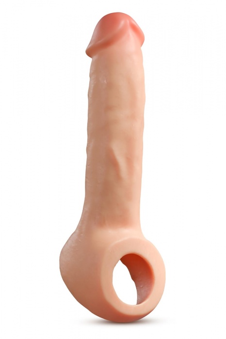 Телесная насадка-удлинитель Thrive 8.75 Inch Realistic Penis Extender Sleeve - 22,2 см. - Blush Novelties - в Черкесске купить с доставкой