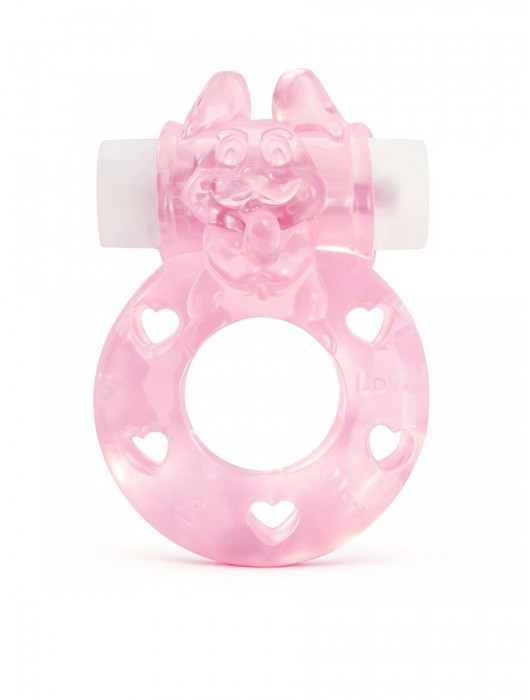 Розовое эрекционное виброкольцо в форме зайчика - 1137 - в Черкесске купить с доставкой