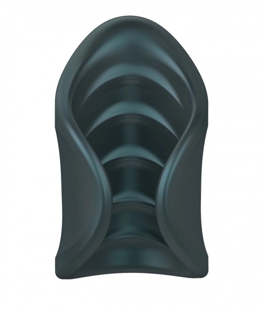 Серый сквозной мастурбатор с вибрацией Manwan Starter - Manwan - в Черкесске купить с доставкой