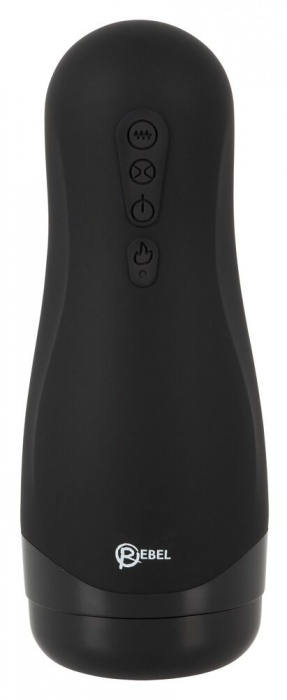 Черный вибромастурбатор с подогревом Masturbator with 3 Functions - Orion - в Черкесске купить с доставкой