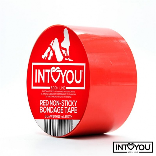 Красный скотч для фиксации Non-Sticky Bondage Tape - 15 м. - Intoyou - купить с доставкой в Черкесске