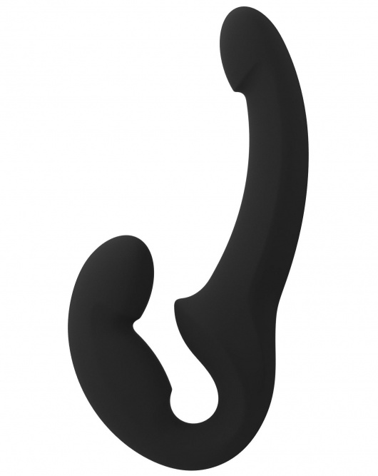 Черный безремневой страпон Share Lite - Fun Factory - купить с доставкой в Черкесске