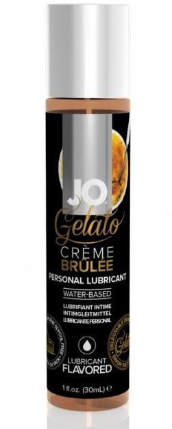Лубрикант с ароматом крем-брюле JO GELATO CREME BRULEE - 30 мл. - System JO - купить с доставкой в Черкесске