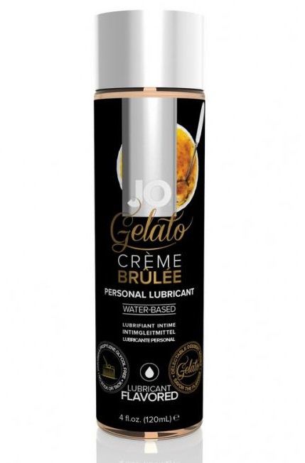 Лубрикант с ароматом крем-брюле JO GELATO CREME BRULEE - 120 мл. - System JO - купить с доставкой в Черкесске