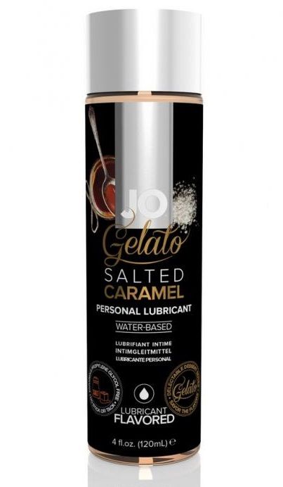 Лубрикант с ароматом солёной карамели JO GELATO SALTED CARAMEL - 120 мл. - System JO - купить с доставкой в Черкесске
