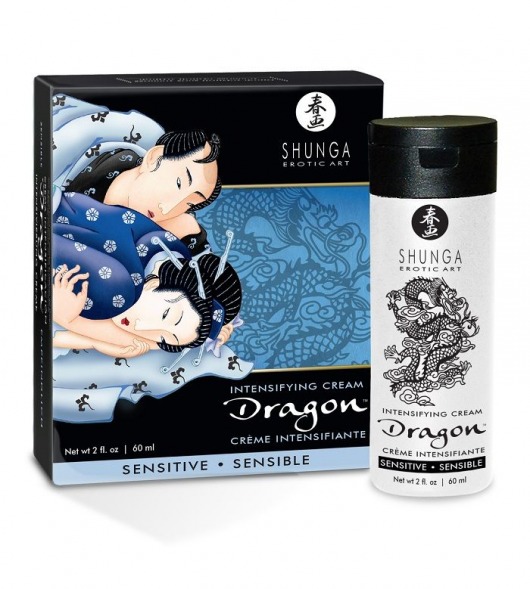 Интимный мужской крем SHUNGA DRAGON SENSITIVE - 60 мл. - Shunga - купить с доставкой в Черкесске