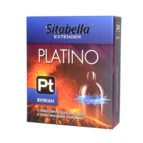 Стимулирующая насадка с усиками Platino  Вулкан - Sitabella - купить с доставкой в Черкесске