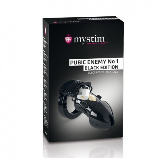 Пояс верности с электростимуляцией Mystim Pubic Enemy No1 Black Edition - MyStim - купить с доставкой в Черкесске