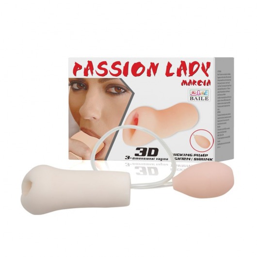 Мастурбатор Passion Lady Marcia с грушей для имитации посасывания - Baile - в Черкесске купить с доставкой