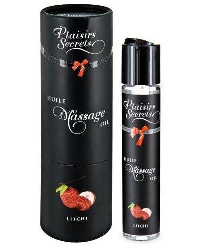 Массажное масло с ароматом личи Huile de Massage Gourmande Litchi - 59 мл. - Plaisir Secret - купить с доставкой в Черкесске